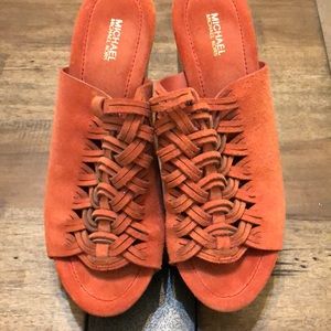 Michael Kors heels they are a burnt orange color